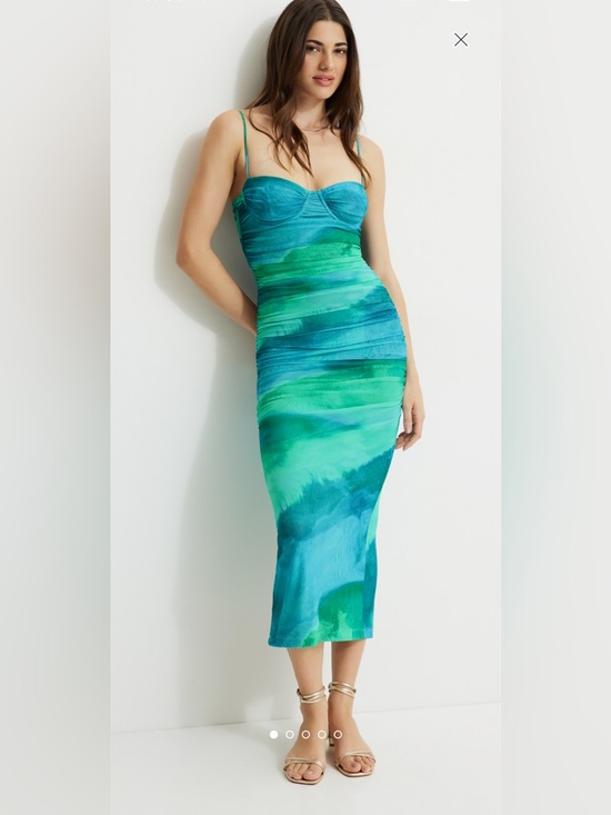 Dynamite Dresses & Skirts - Dynamite Ruched Sweetheart Mesh Maxi Dress